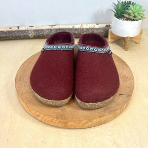 HAFLINGER Womens Grizzly (GZ) Bordo - 711001-9 Size 9